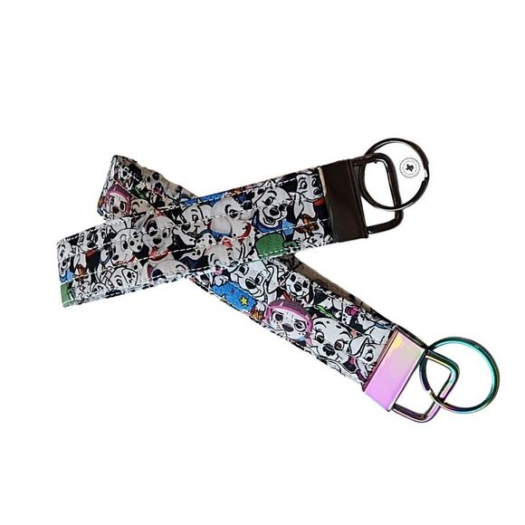 Disney 101 Dalmatians Fabric key Fob, Custom Wristlet Key Fob, Wrist Keychain - Picture 5 of 5
